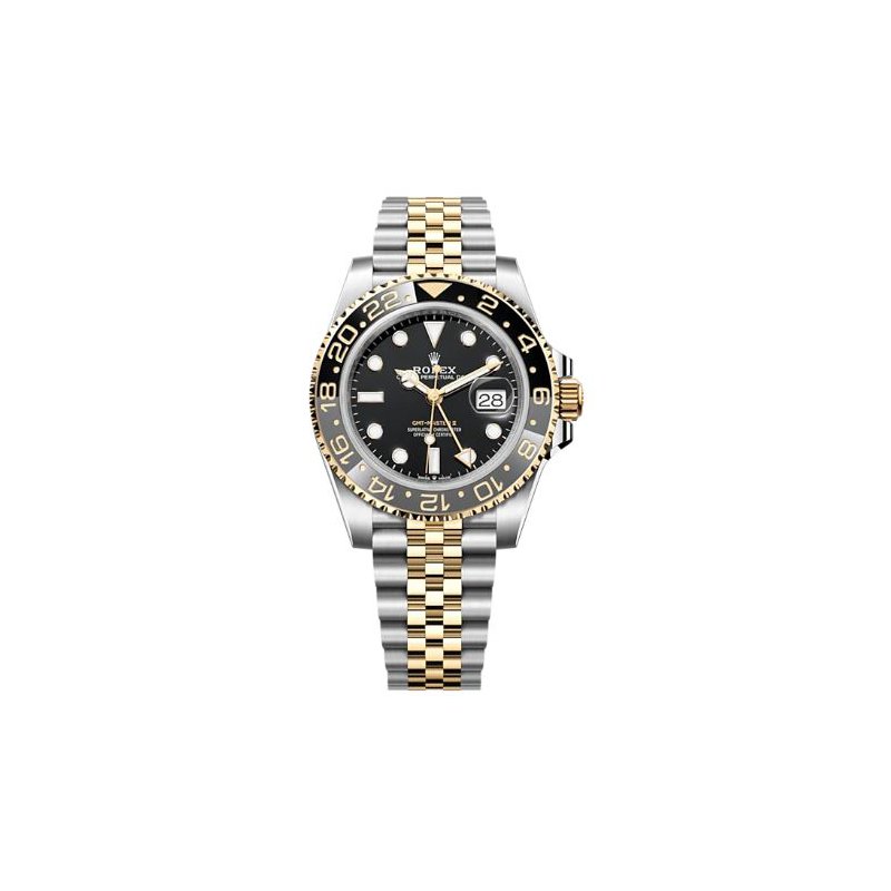 Pilot Watch II Two-Tone Multi-Link (Black and Gray) - Luxury Watch