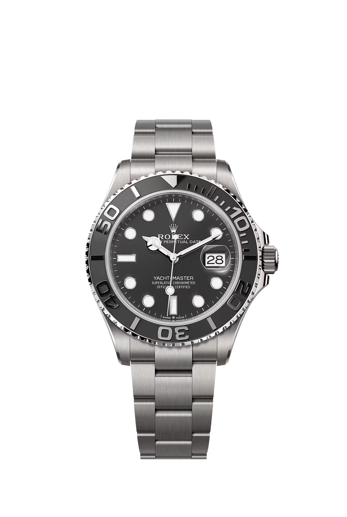 Black Dial Titanium Watch