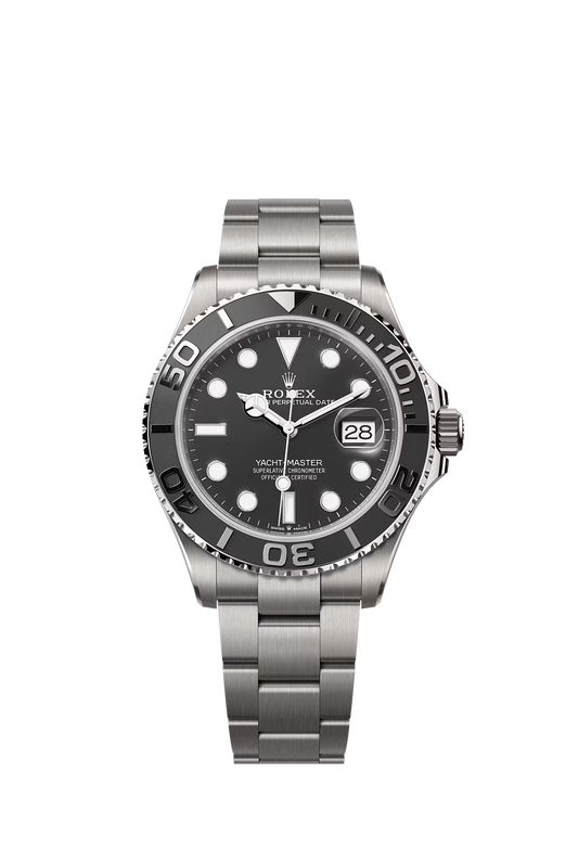 Black Dial Titanium Watch