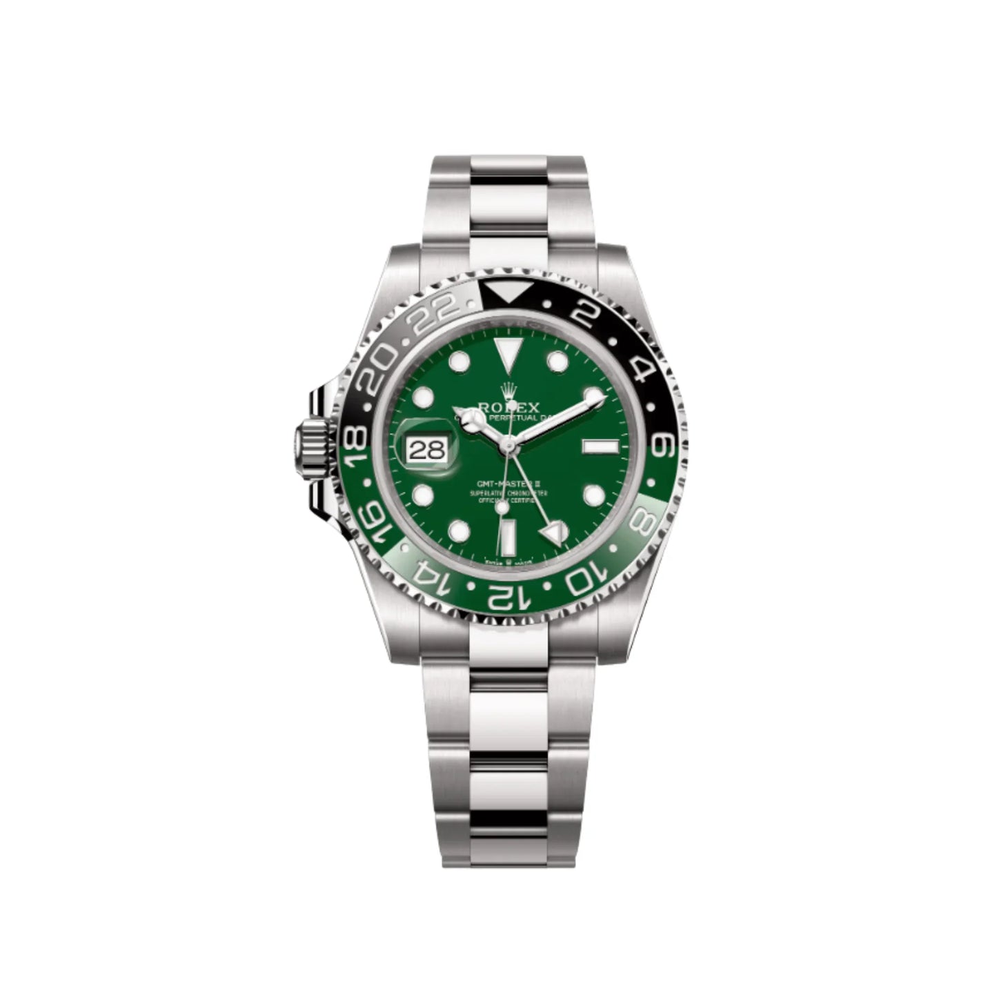 Pilot Watch II Green Dial Three-Link Bracelet (Green and Black) - Luxury Watch