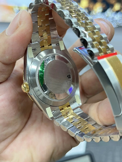 41mm Yellow Gold and Steel Multi-Link (Champagne Dial) - Luxury Watch