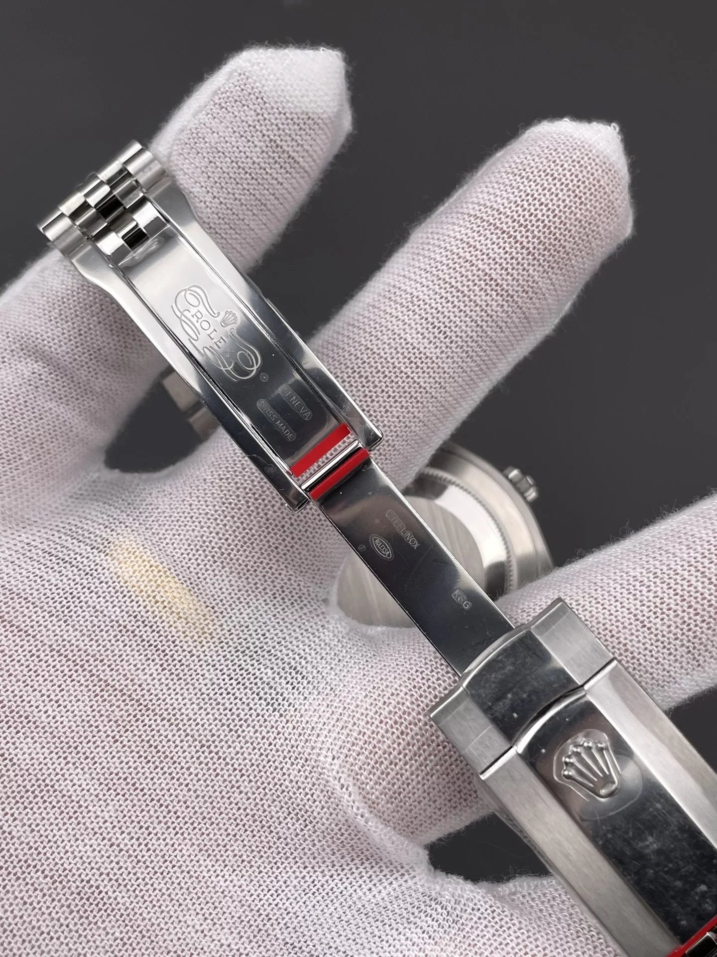 41mm Stainless Multi-Link Steel Black Stick Dial - Luxury Watch