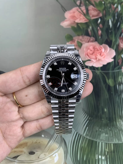 41mm Black Dial Multi-Link- Luxury Watch