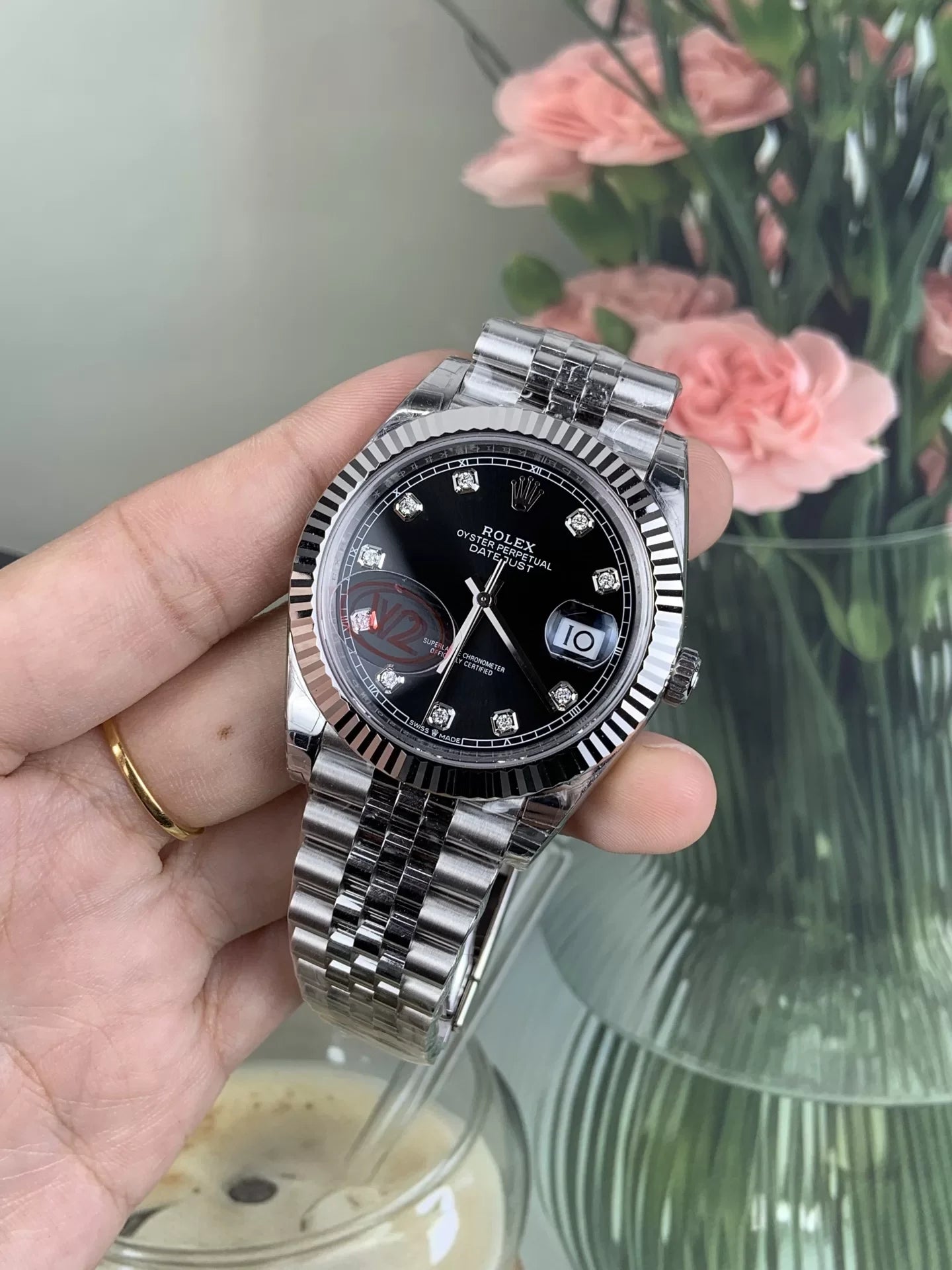 41mm Black Dial Multi-Link- Luxury Watch