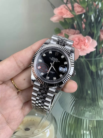 41mm Black Dial Multi-Link- Luxury Watch