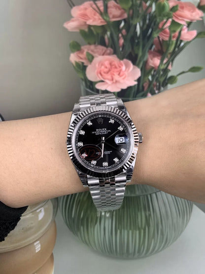 41mm Black Dial Multi-Link- Luxury Watch