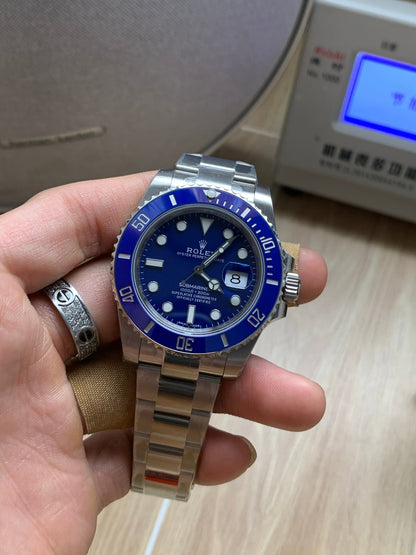 Sports Watch Stainless Steel Ceramic Factory (Blue Dial) - Luxury Watch