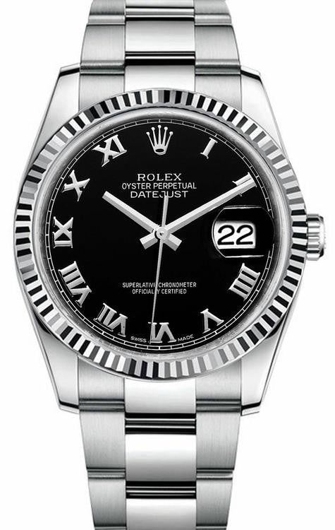 41mm Stainless Steel Black Dial