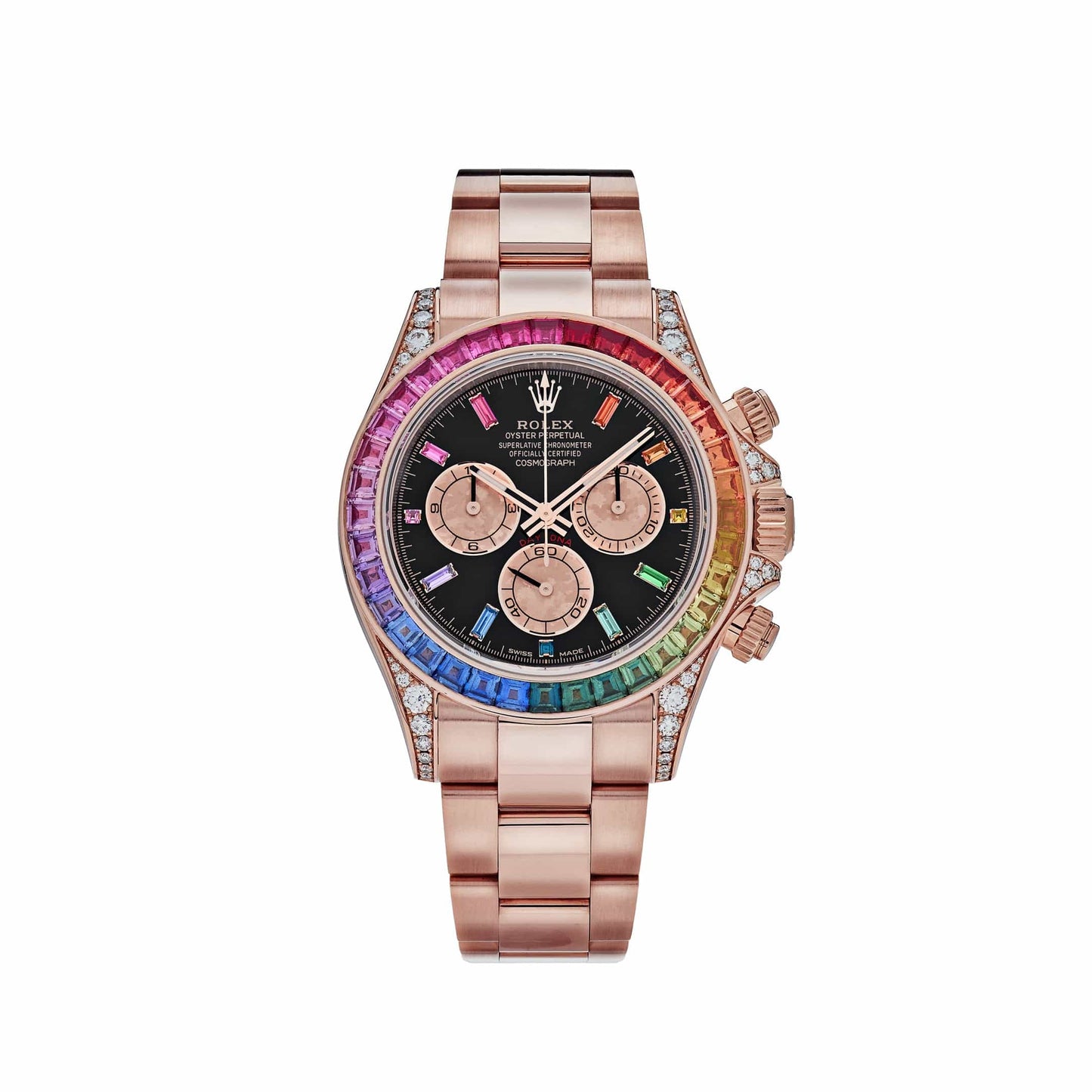 Cosmograph Stainless RoseGold (Rainbow) - Luxury Watch