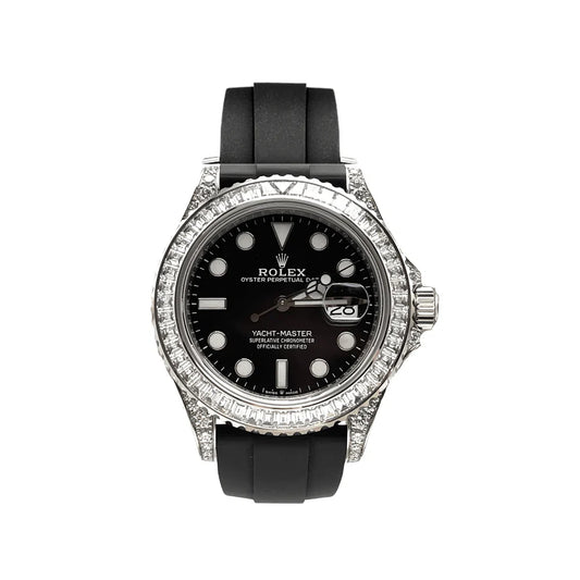 Black Diamond Bezel rubber (Black Dial) - Luxury Watch