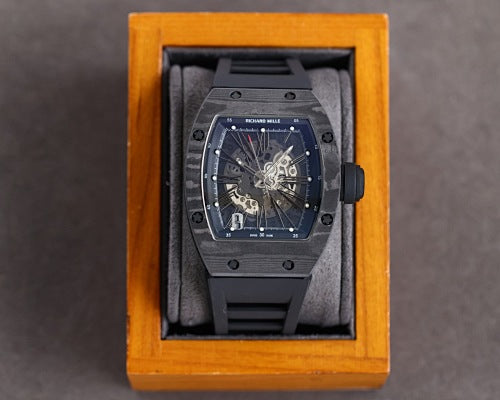 Carbon Sports Watch Rubber Black and Black Dial- Luxury Watch