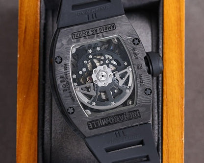Carbon Sports Watch Rubber Black and Black Dial- Luxury Watch