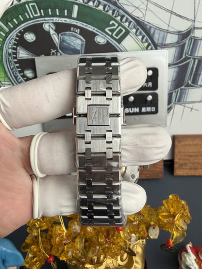 Octagon Watch 41mm Stainless Steel Black Skeleton Dial
